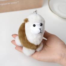 Encantador animal hierba barro caballo Alpaca muñeco de juguete colgante de Alpaca bolsa de hielo colgante 2024 - compra barato