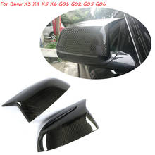 For BMW X3 G01/ X4 G02/ X5 G05/ X6 G06 X7 G07 Car Replacement Real Carbon Side  Rearview Mirror Cover Caps 2019 2020 Accessories 2024 - buy cheap