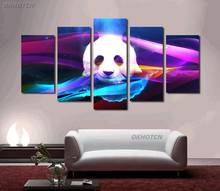 Nórdico panda hd pintura da lona parede bela arte imagem moderno modular impressão animal cartaz para sala de estar decoração casa 2024 - compre barato