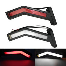 Lámpara de tallo de contorno para remolque, luz lateral de cintura, 12-24V, 30 LED, Blanco/rojo 2024 - compra barato