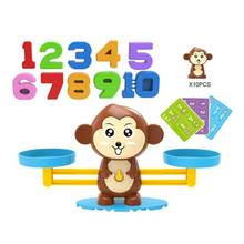 Juguete de matemáticas Digital, balanza de equilibrio de vaca y mono, suma y resta aritmética de juego de mesa, juguetes educativos Montessori 2024 - compra barato