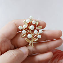 Rama de árbol de perlas de imitación de cristal de oro KC de aleación de Metal, accesorios hechos a mano para fabricación de joyas, bricolaje, 31x40mm, 10 Uds. 2024 - compra barato