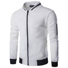 Chaqueta deportiva de moda para hombre, cárdigan informal con cuello levantado, chaqueta de entrenamiento para correr y Fitness, otoño e invierno, novedad 2024 - compra barato