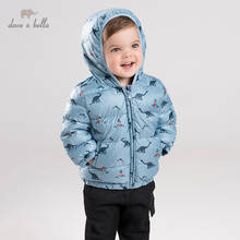 DBJ11931 chaqueta ultraligera de invierno para niños, 90% de plumón de pato blanco, abrigo con capucha y cremallera estampada 2024 - compra barato