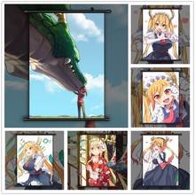 WTQ Miss Kobayashi's Dragon Maid Canvas Painting Wall Decor Anime Posters Wall Art Picture for Living Room Decoration Home Deco 2024 - buy cheap