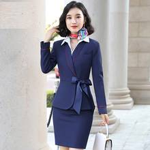 Autumn Winter Work Wear Uniform Formal Women Business Work Wear Suits Ladies Office Professional Blazers Set Pantsuits DD2729 2024 - buy cheap