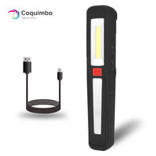 USB Working Lamp Built In Rechargeable Battery 3 Modes Lighting Outdoor LED+COB LED Torch Lamp Magnet LED Flashlight 2024 - buy cheap