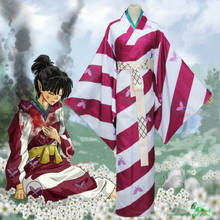 Disfraz de Kagura para adultos, conjunto de Kimono de Anime Inuyasha, ropa de Halloween 2024 - compra barato
