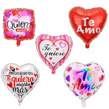 10pcs/lot 18inch heart balloons wedding Valentine's Days i love you Aluminium foil helium globos wedding decoration globos 2024 - buy cheap