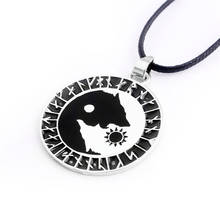 ZRM Fashion Norse Wolf Head Tainless Steel Norse Vikings Pendant Necklace Original Punk Animal Jewelry 2024 - buy cheap