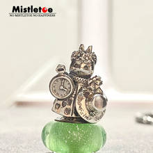 Mistletoe 925 Sterling Silver Rabbit Waiter Charm Bead Jewelry 2024 - buy cheap