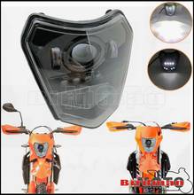 Мотоцикл светодиодный головной светильник налобный фонарь лампа светильник для EXCF XC XC-W 125 150 250 300 350 450 500 Dirt Bike Enduro для мотокросса МХ 2024 - купить недорого