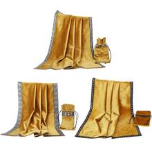 Mantel de Tarot dorado con bolsa para cartas, tejido de terciopelo para adivinación de la encía, XXUF 2024 - compra barato