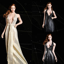 Женское вечернее платье VSTOYS, длинная юбка с глубоким V-образным вырезом 19XG52, модель одежды 12 дюймов, экшн-фигурка Ph TBL, 1/6 2024 - купить недорого