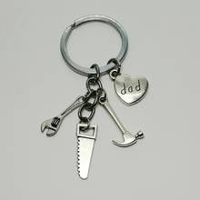 Mini nail hammer keychain wrench iron according to key ring love dad father's day gift men's car key jewelry 2024 - buy cheap