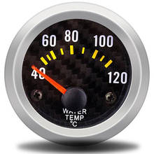 Автомобильный указатель калибра 2 "52 мм Датчик температуры воды 40-120 градусов по Цельсию измеритель температуры транспортного средства 12 в цифровой автоматический прибор датчик 2024 - купить недорого