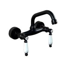 Wall Mounted Two Handles Oil Rubbed Bronze Finish Kitchen Sink Bathroom Basin Faucet Mixer Tap zhg001 2024 - buy cheap