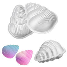 Molde de bomba de baño de aluminio, juego de moldes de bomba de baño de Metal, forma de caracol, para herramientas de molde de sartén DIY, 2 unids/set por juego 2024 - compra barato