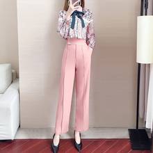 women two piece outfits spring new fashion temperament commuting two-piece chiffon shirt pants 2 piece sets womens outfits 2024 - buy cheap