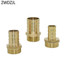 Brass Pipe Fitting 1" Male Thread to 16mm 19mm 20mm 25mm 32mm Hose Barb Connector  copper connector garden DN15 DN20 DN25 1pcs 2024 - buy cheap