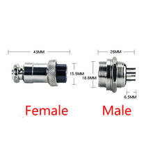 2set GX20 2/3/4/5/6/7/8/9/10/12 Pin Plug Male Female 16mm Circular Aviation Socket Plug Wire Panel Connector Metal M16 Aviation 2024 - buy cheap