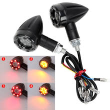 LEEPEE  Lamp for Moto Motorcycle Lighting Brake Stop Light Turn Signal Lights 1 pair Mini Bullet LED Motorcycle Flasher 2024 - buy cheap