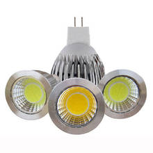 Foco LED superbrillante MR16, lámpara de 12V, COB, 9W, 12W, 15W, iluminación LED blanca, 10 unidades 2024 - compra barato