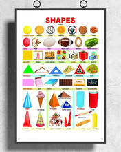 H299 Silk Poster Home Decoration Shapes Chart Wall Art Christmas Gift 2024 - buy cheap