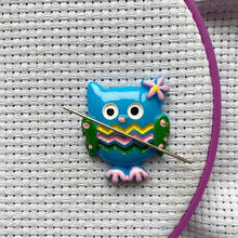 Needle Minder Owl Pattern, Magnetic Pin Holder for Cross Stitch Embroidery 2024 - buy cheap