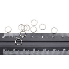 Anéis de dupla camada divididos, 50 peças de aço inoxidável faça você mesmo para fazer jóias, achados pulseira, colar, acessórios de componentes 2024 - compre barato