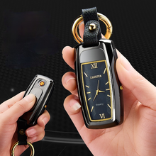 Карманные часы Автомобильный Брелок-зажигалка для ключей многофункциональный Перезаряжаемые usb-прикуриватель, стилизованный под ручку со светом брикетов и аксессуары Fumeurs 2024 - купить недорого