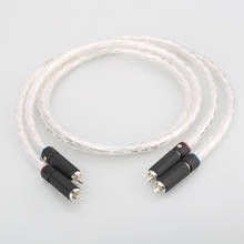 Hifi audio RCA plug Audio Cable Liton silver plated dual filter ring fever audio signal cable RCA to RCA 2024 - buy cheap