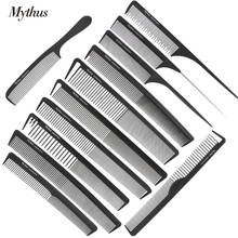 Mythus 12 Designs Professional Heat Resistant Antistatic Carbon Hairdressing Comb Set Barber Haircut Comb For Hair Styling Tools 2024 - buy cheap