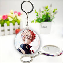 LLavero de Anime My Hero Academia, llavero Todoroki Shoto con espejos de maquillaje para mochila/bolsa, accesorios o colección 2024 - compra barato