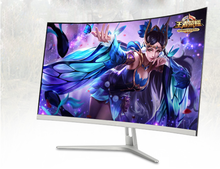 Pantalla curva de 24 y 27 pulgadas, Monitor de ordenador ultrafino, 60/75Hz, HD, VGA-HDMI para juegos, pantalla plana de 22 pulgadas 2024 - compra barato