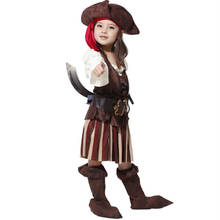 Kids Girls Birthday Party Dress Pirate Captain Costume Cospaly Halloween Fantasy Costumes 2024 - buy cheap