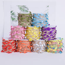 5yards Simulation Green Leaves Weaving Hemp Rope DIY Wedding Birthday Wedding Decoration Rattan Gift Bouquet Packaging Rope 5mm 2024 - buy cheap