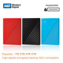 Western Digital WD My Passport 1TB 2TB 4TB 5TB disco duro externo WD, software de respaldo y protección con contraseña, almacenamiento HDD 2024 - compra barato