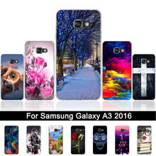 Soft TPU Case For Samsung Galaxy A3 2016 A310 Silicone Printed Phone Back Cover Cases For Samsung A3 2016 A310F a310 Shells Bags 2024 - buy cheap