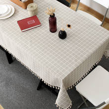 Modern Square Coffee Table Clothes Cloths Cloth Waterproof Cover Plain Color Tablecloth Rectangular Tablecloth Gabe Tablecloths 2024 - buy cheap