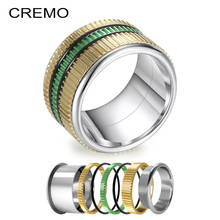 Cremo Gold Rings Women Stainless Steel Wedding Band Ring Gear Accessories Interchangeable Femme Bijoux Gift For Girl 2024 - buy cheap