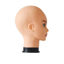 55cm Bald Wig Head Realistic Women Dummy Head for Wig Hat Display With Free Clamp Mannequin Head Wig Stand 2024 - buy cheap