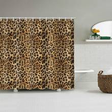 Leopard Print Waterproof Shower Curtains  Shower Curtain Bathroom Polyester 3D Girls Boys Gifts 2024 - buy cheap