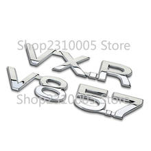 VX.R V8 5.7 Chrome Metal Zinc Refitting Car Styling Emblem Logo Trunk Discharging Mark 3D Sticker for Toyota Land Cruiser 2024 - buy cheap