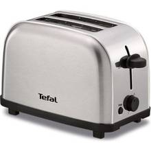 Тостер Tefal TT330D11 Ultra Mini, 700 Вт, из нержавеющей стали, серый, с регулированием температуры 2024 - купить недорого