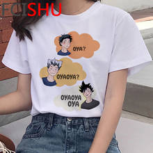 Japanese Anime Oya Oya Oya Haikyuu T Shirt Men Summer Tops Kuroo Cartoon T-shirt Karasuno Kawaii Fly High Graphic Tees Male 2024 - buy cheap
