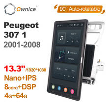 1920*1080 Ownice Android 10.0 for Peugeot 307 1 2001 - 2008 Car Radio Auto Multimedia Video Audio head Unit 13.3" IPS Rotatable 2024 - buy cheap