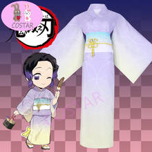 Demon Slayer: Kimetsu No Yaiba Kochou Shinobu Albornoz japonés Festival de Verano, vestido Kimono Natsu Matsuri para hombre y mujer 2024 - compra barato