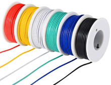 TUOFENG-Kit de cable eléctrico de PVC de 22AWG, 6 carretes de 30 pies de diferentes colores, cable trenzado de calibre, Kit de cable de enganche de cobre estañado 2024 - compra barato