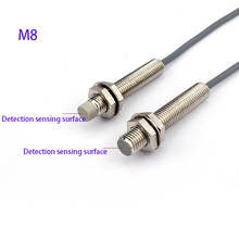 Interruptor de proximidad M8, sensor de inducción de metal, NPN, NO PNP, NC, tres cables, 24V, detección inductiva tipo 6 2024 - compra barato